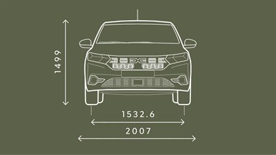 Sandero dimensions face avant